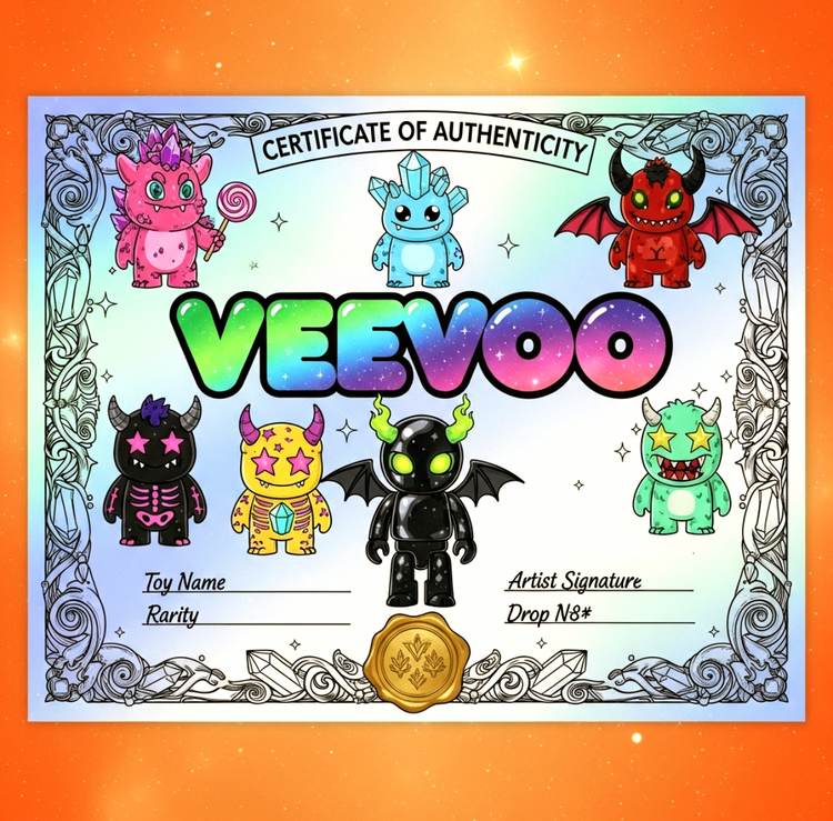 Veevoo Certificate of Authenticity
